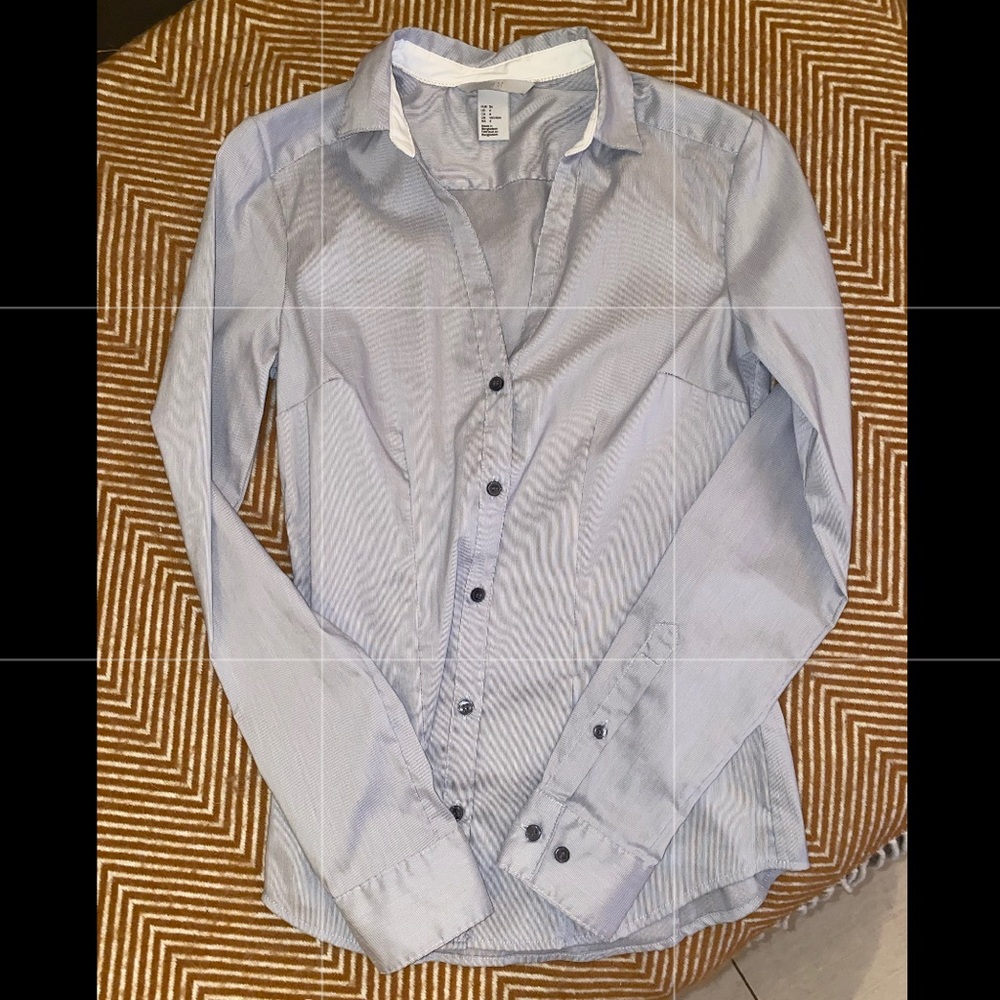Light Gray H&M Women’s Button Down
